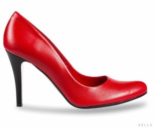 Czółenka Bravo Moda,  czerwone